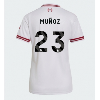 Liverpool Victor Munoz #23 Maglia Gara Trasferta Repliche 2026-27 Donna Maniche Corte
